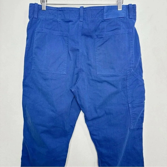 Banana Republic Mens 35R Blue Mill Valley Surplus Canvas Relaxed Taper Jeans - Picture 10 of 13